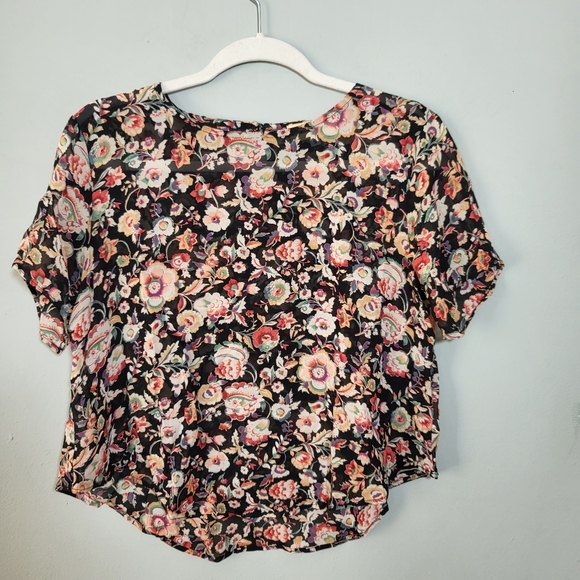 OTIS & MACLAIN Blouse | size Small | Vintage Style | Retro Floral Hyperfeminine - Picture 8 of 8